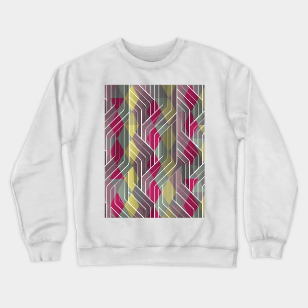 Decorative Pattern Triangles Crewneck Sweatshirt by Tobe_Fonseca